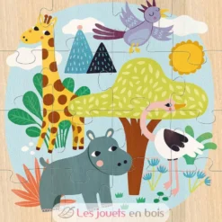 3 puzzles Animaux du monde - Vilac