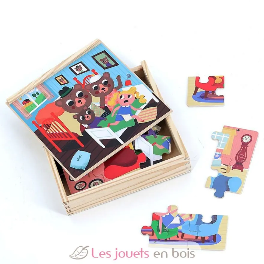 4 puzzles Boucle d'Or - Vilac