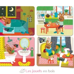 4 puzzles La Maison - Vilac