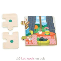 4 puzzles La Maison - Vilac