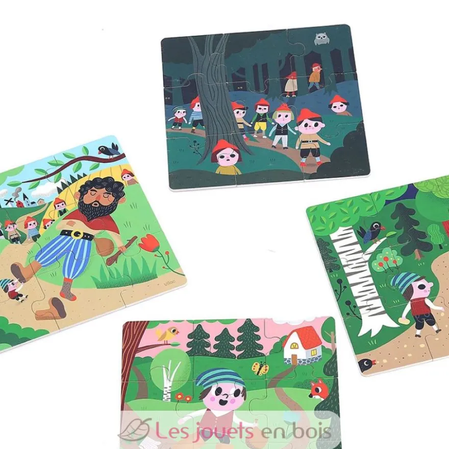 4 puzzles Le Petit Poucet - Vilac