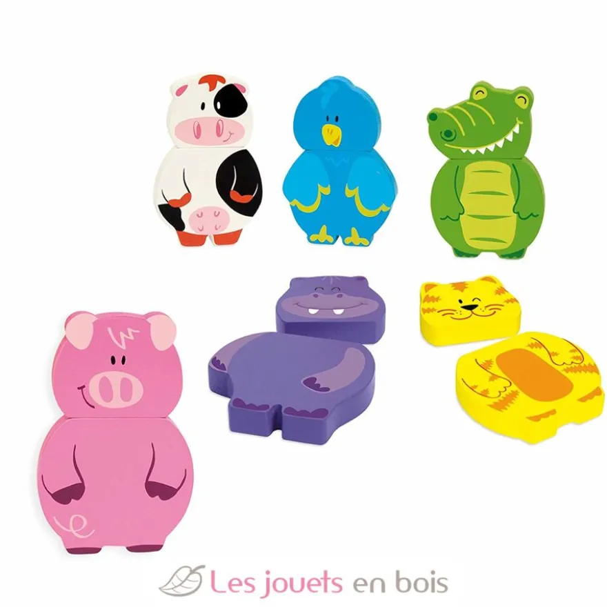 6 Puzzles magnétiques Animaux - Goula