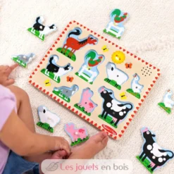 Puzzle sonore animaux de la ferme - Melissa & Doug
