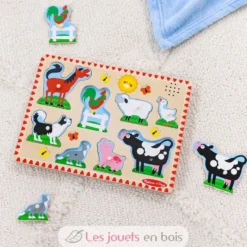 Puzzle sonore animaux de la ferme - Melissa & Doug