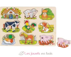 Puzzle sonore animaux de la ferme - Goki