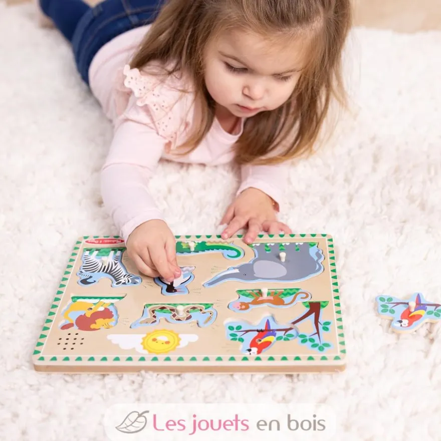 Puzzle sonore animaux du zoo - Melissa & Doug
