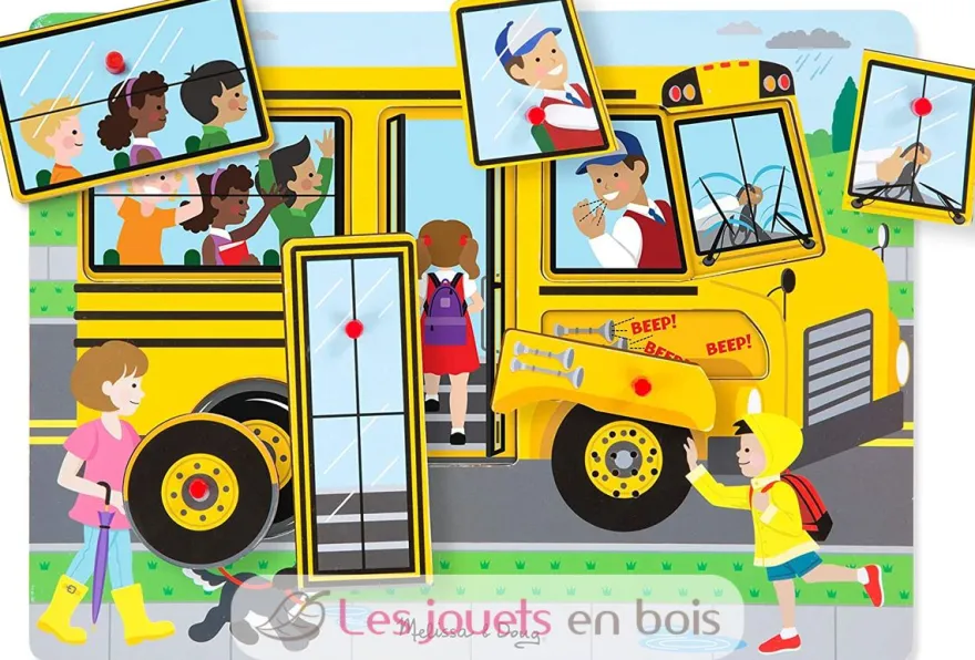 Puzzle sonore - Bus scolaire - Melissa & Doug