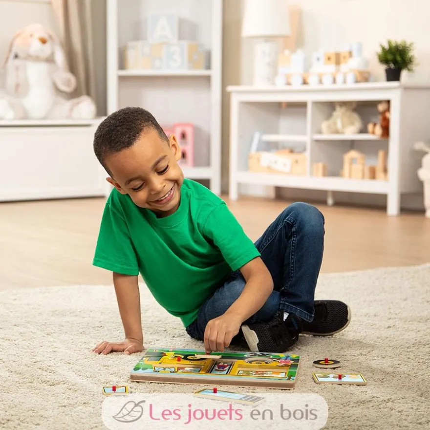 Puzzle sonore - Bus scolaire - Melissa & Doug