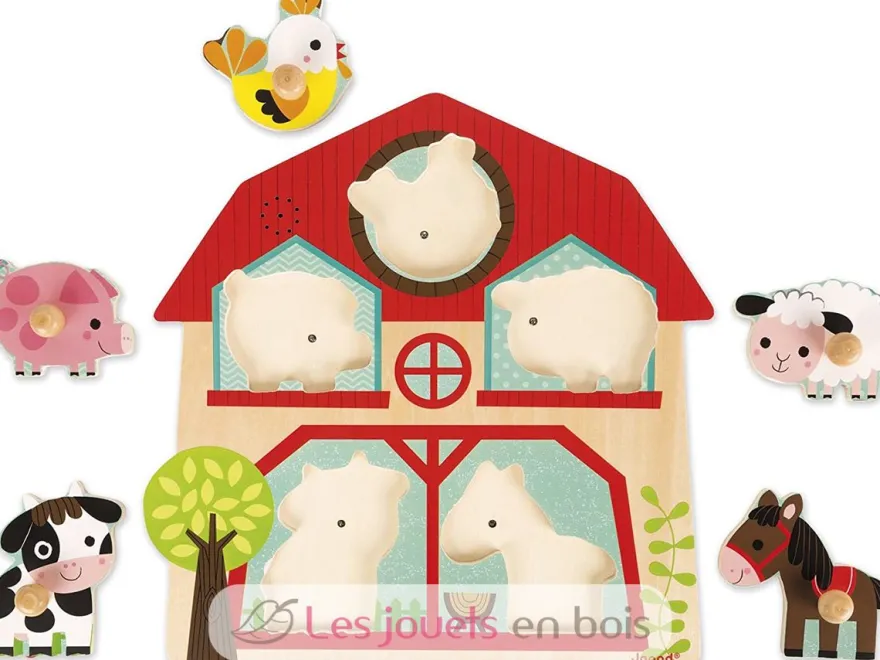 Puzzle sonore Les Copains de la Ferme - Janod