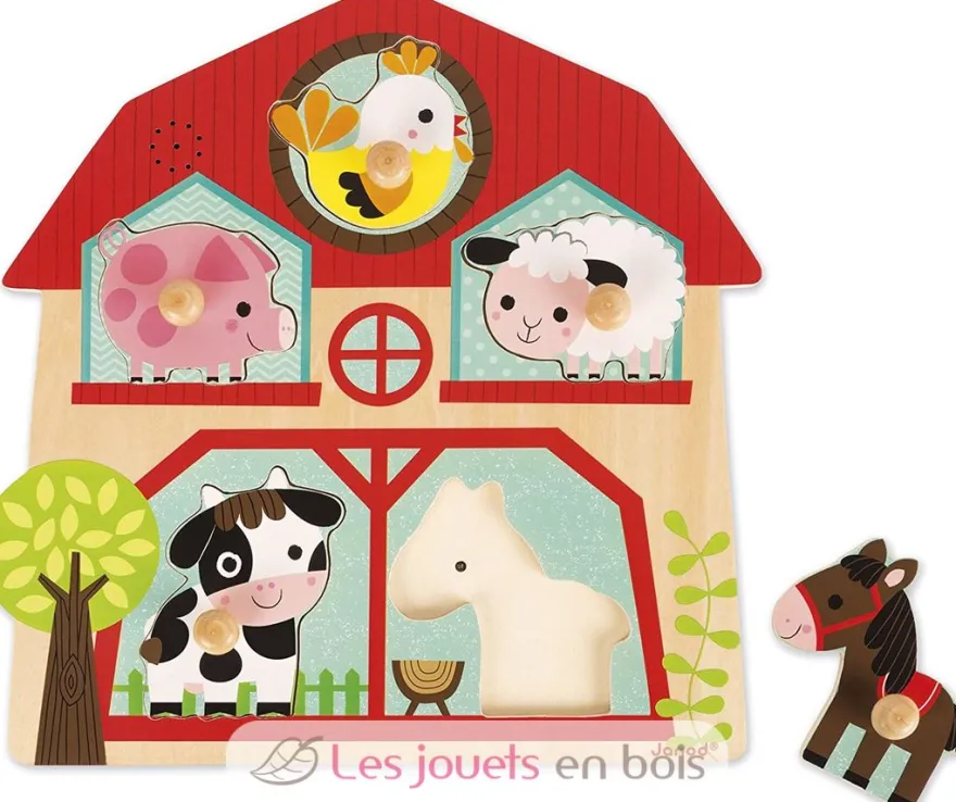 Puzzle sonore Les Copains de la Ferme - Janod