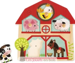 Puzzle sonore Les Copains de la Ferme - Janod