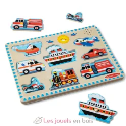 Puzzle sonore véhicules - Melissa & Doug