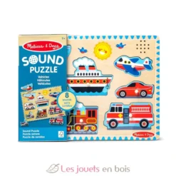 Puzzle sonore véhicules - Melissa & Doug