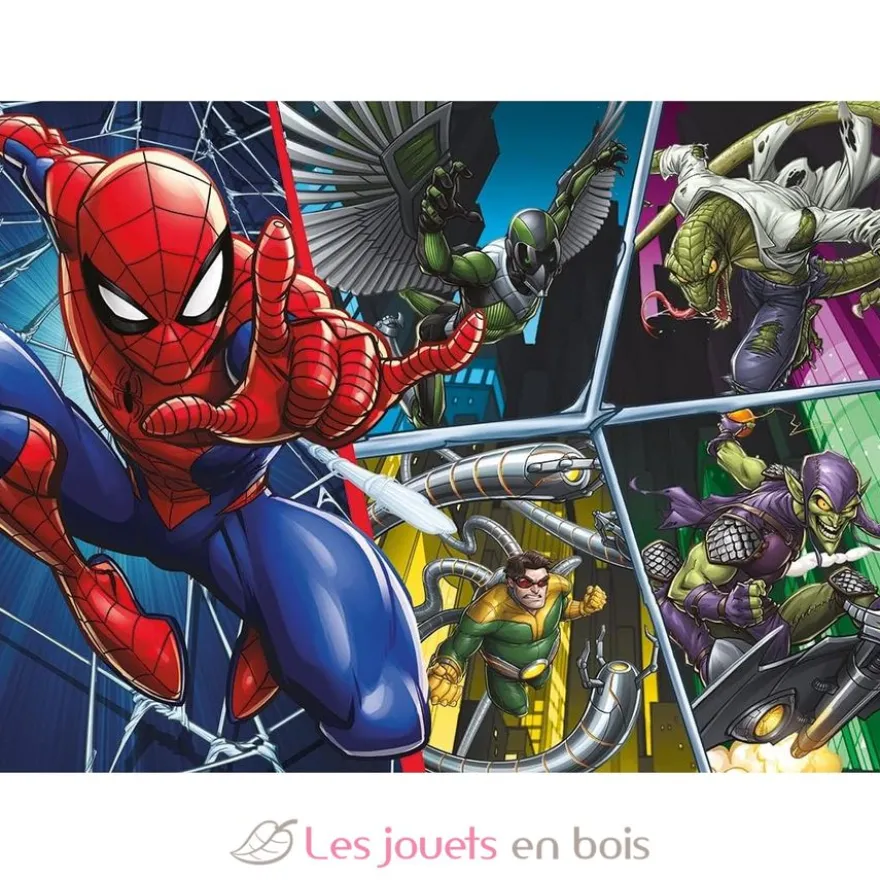 Puzzle Spiderman contre les méchants 45 pcs - Nathan