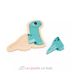 4 puzzles évolutifs en bois Dino - Janod