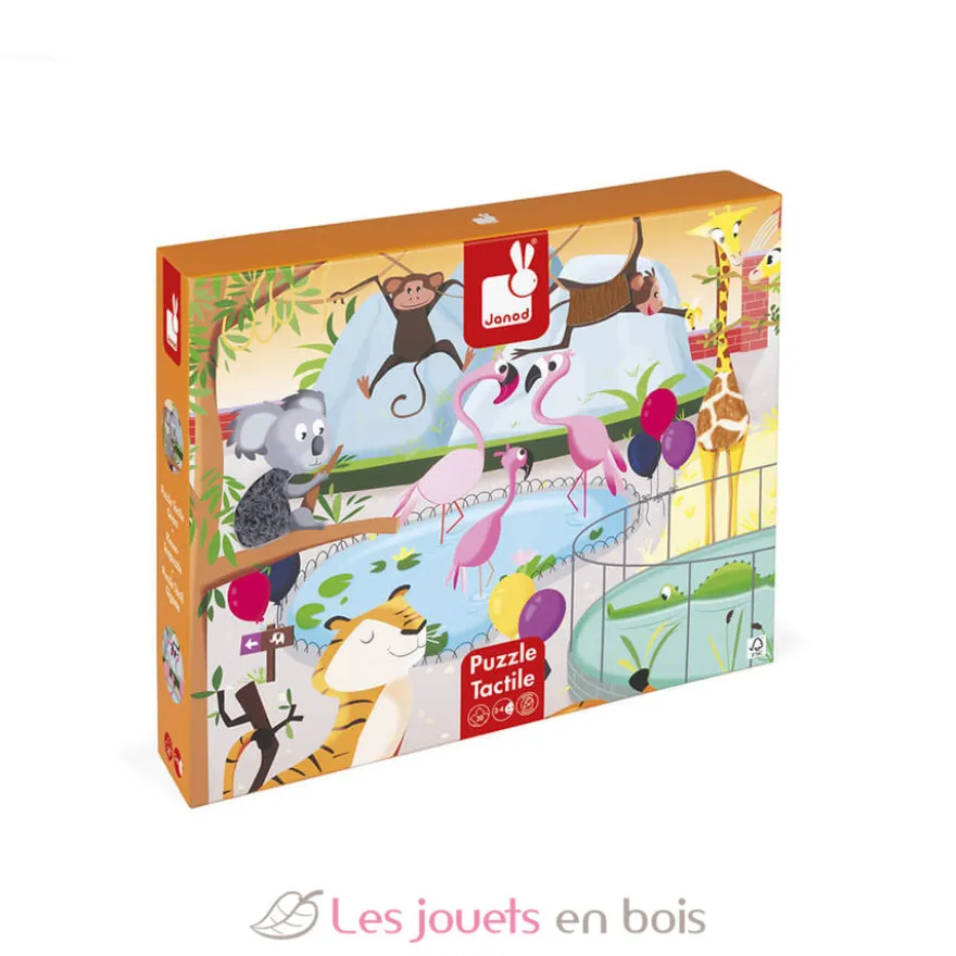 Puzzle tactile Une Journée au Zoo - Janod