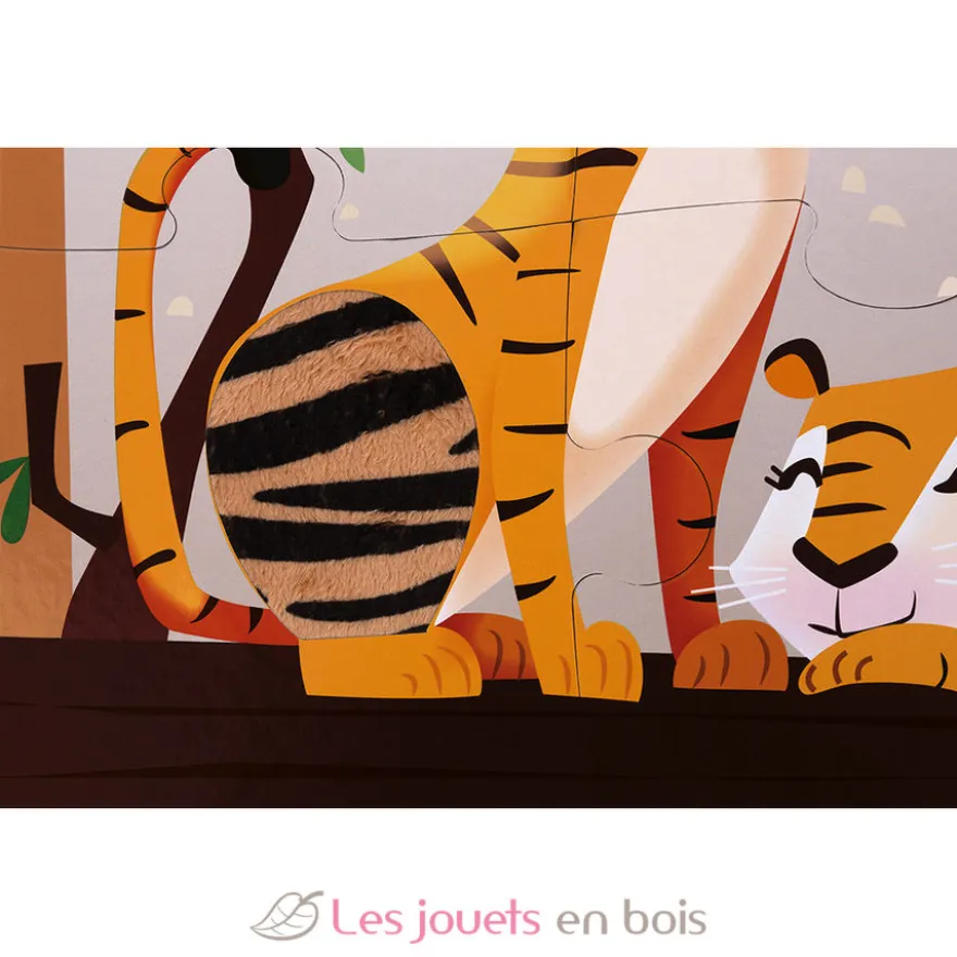 Puzzle tactile Une Journée au Zoo - Janod