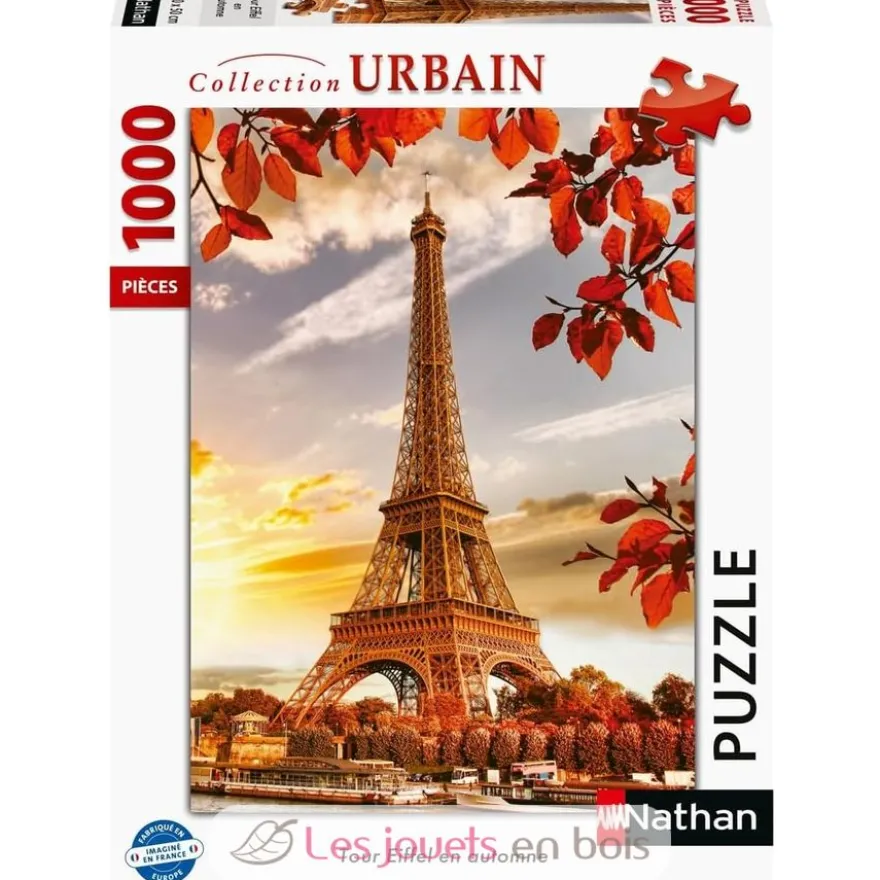 Puzzle Tour Eiffel en automne 1000 pcs - Nathan