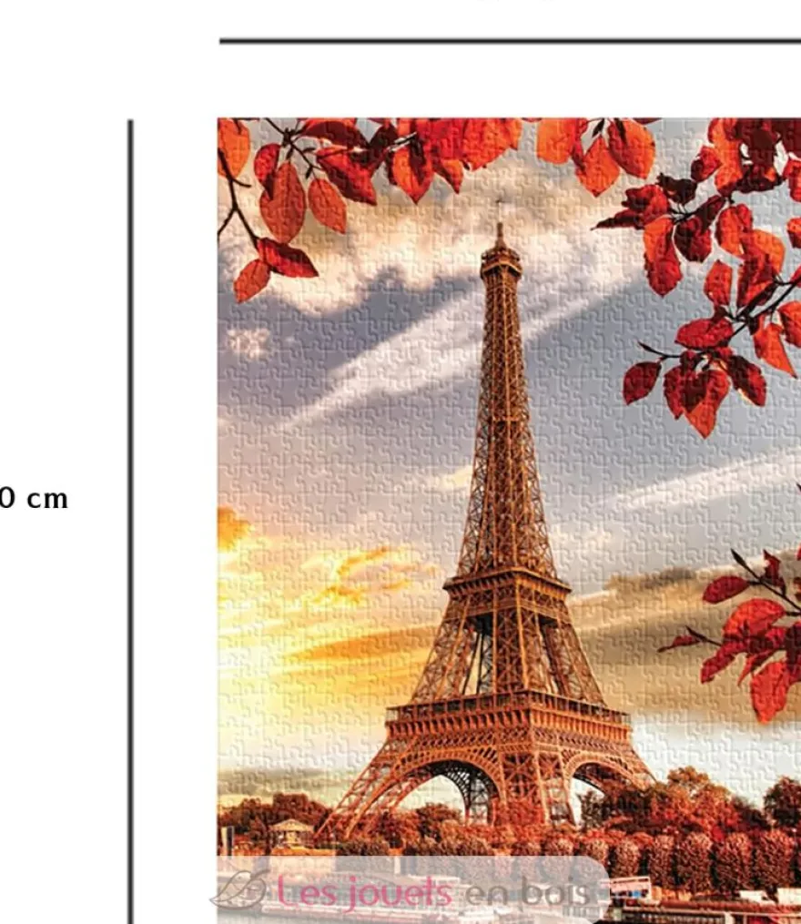 Puzzle Tour Eiffel en automne 1000 pcs - Nathan