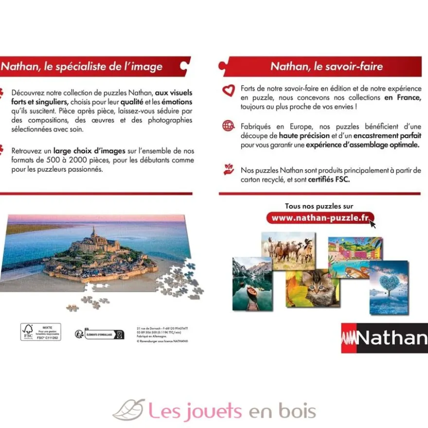 Puzzle Tour Eiffel en automne 1000 pcs - Nathan