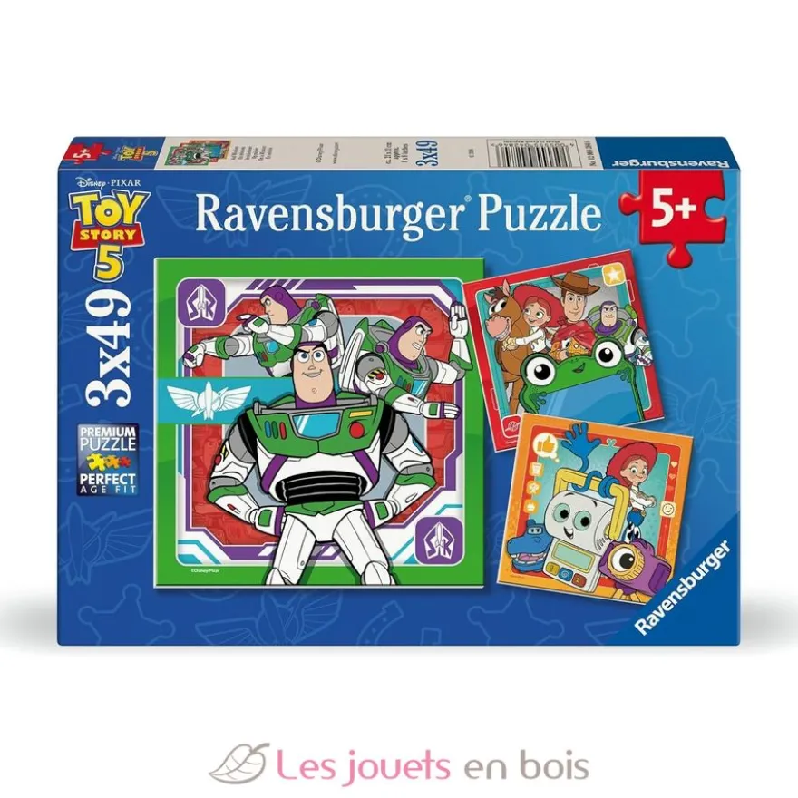 Puzzle Toy Story 5 En mission 3x49 pcs - Ravensburger