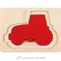 Puzzle 5 tracteurs en 1 - Hape Toys