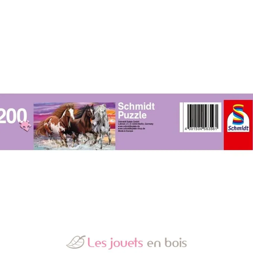 Puzzle Trio de chevaux sauvages 200 pcs - Schmidt Spiele