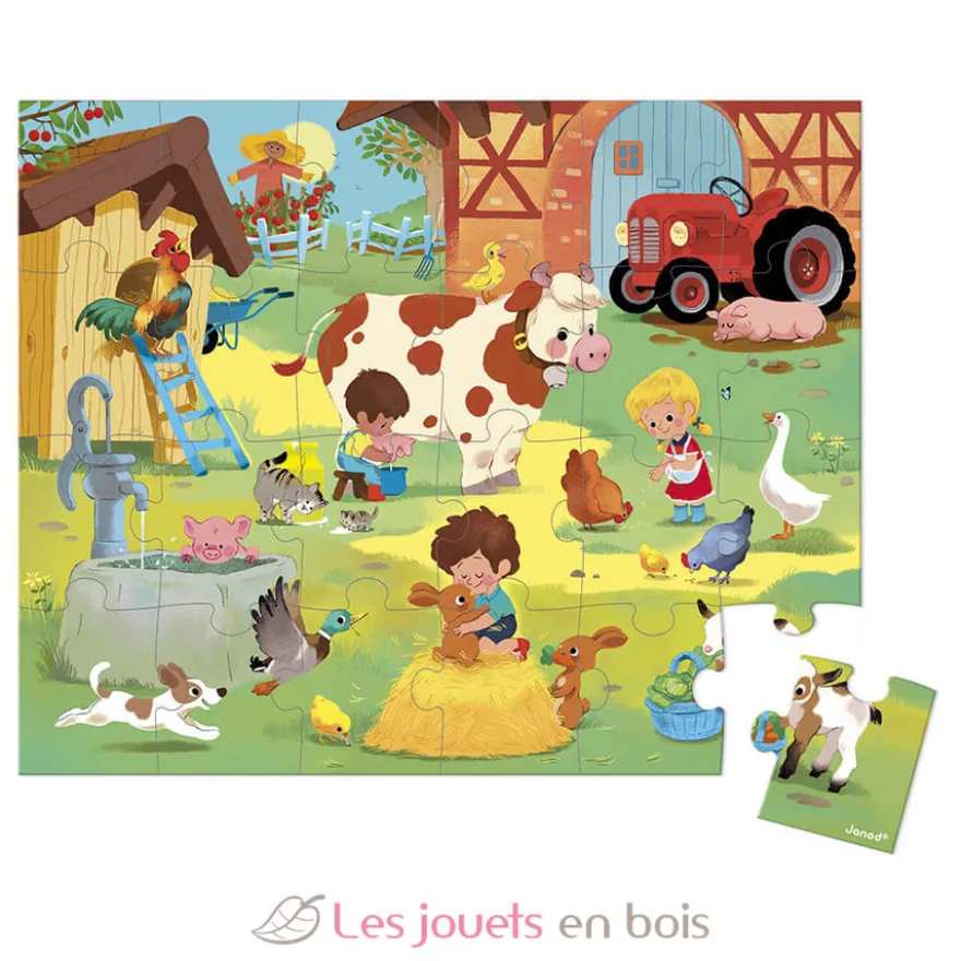 Puzzle Une Journée à la Ferme 24 pcs - Janod