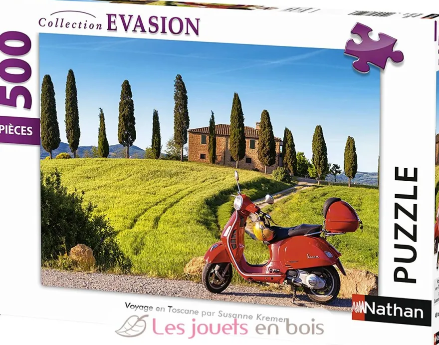 Puzzle Voyage en Toscane 500 pcs - Nathan