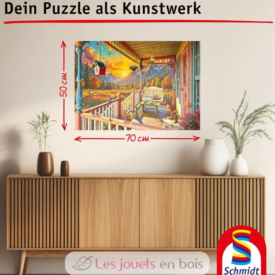 Puzzle Véranda des montagnes 1000 pcs - Schmidt Spiele