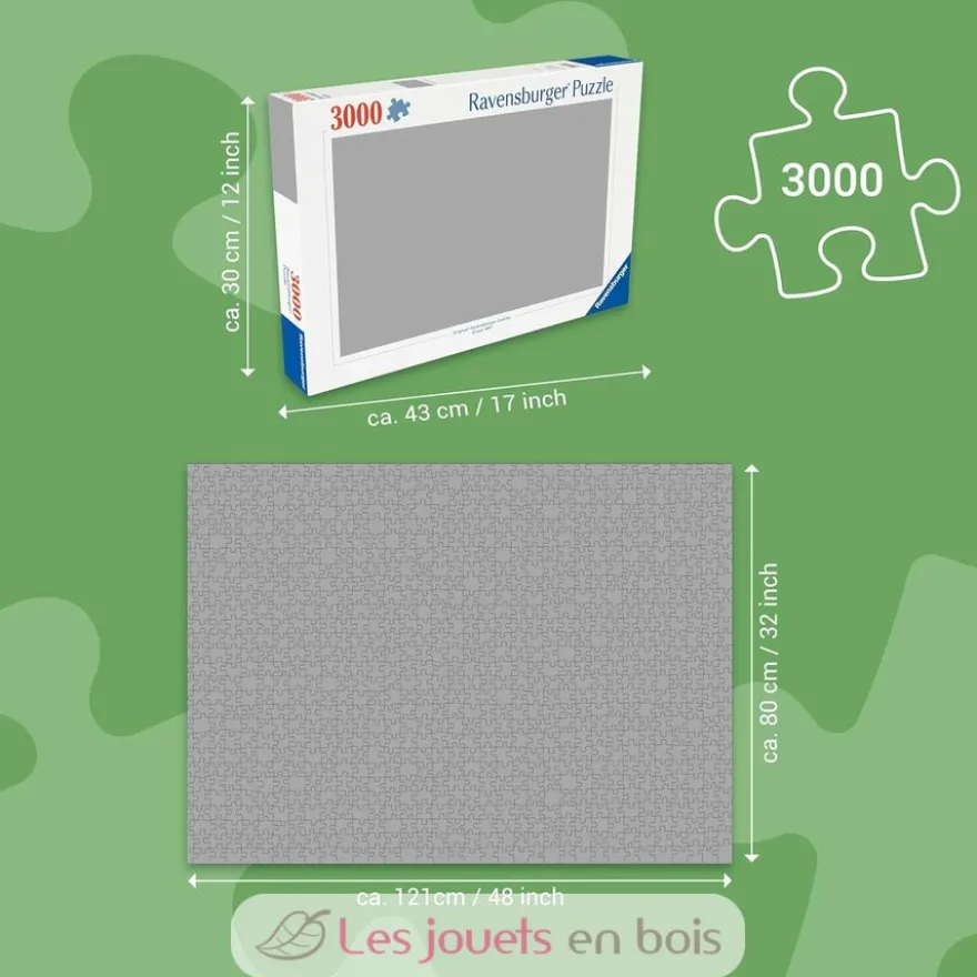 Puzzle Vue sur le château Poudlard 3000 Pcs - Ravensburger
