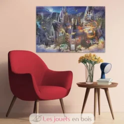 Puzzle Vue sur le château Poudlard 3000 Pcs - Ravensburger