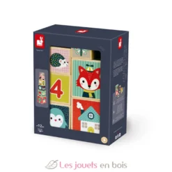 Pyramide 6 cubes Baby Forest - Janod