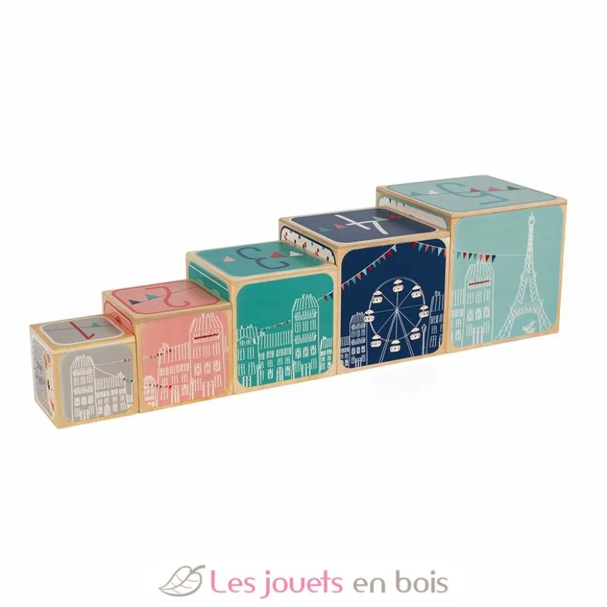 Pyramide 5 cubes Sophie la Girafe - Janod