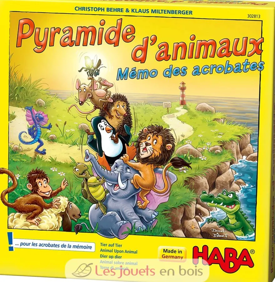 Pyramide d’animaux – Mémo des acrobates - Haba