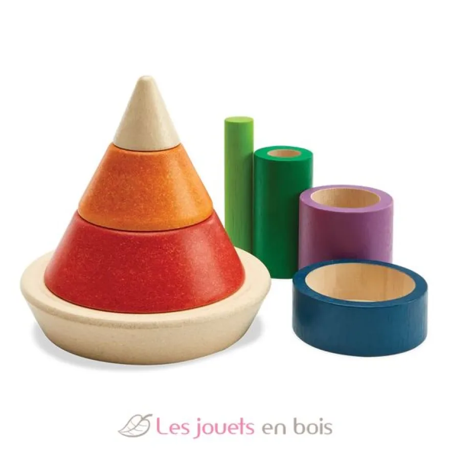 Pyramide à empiler et à encastrer - Plan Toys