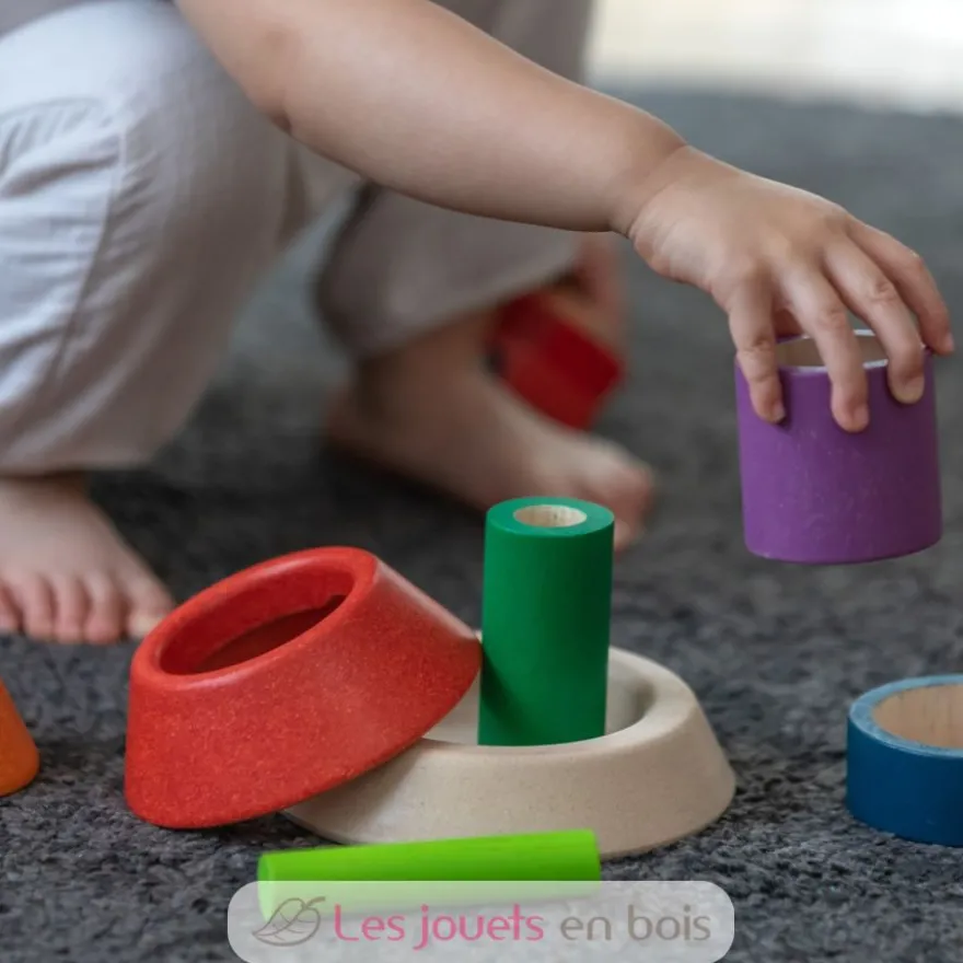 Pyramide à empiler et à encastrer - Plan Toys
