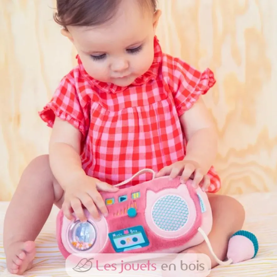 Radio sonore Jeanne le chat rose - Polyester - Lilliputiens
