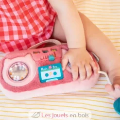 Radio sonore Jeanne le chat rose - Polyester - Lilliputiens