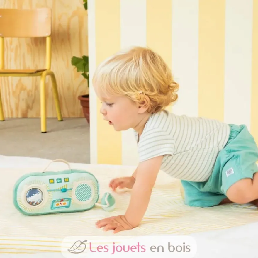 Radio sonore Joe le dragon verte - Polyester - Lilliputiens