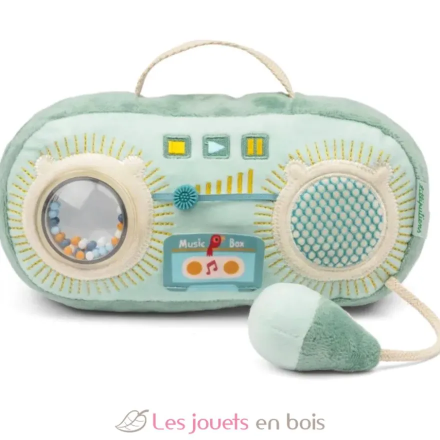Radio sonore Joe le dragon verte - Polyester - Lilliputiens