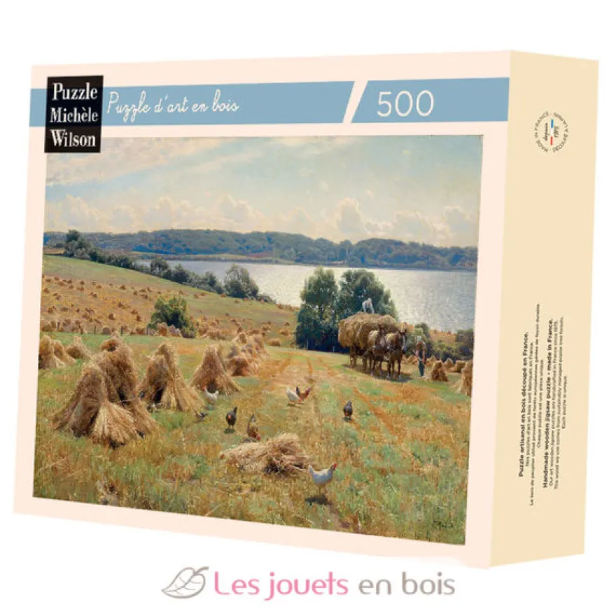 Récolte près de Tulstrup de Monsted - Puzzle Michèle Wilson
