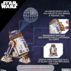 R2-D2 Star Wars - Puzzle 3D mécanique en bois - Ugears