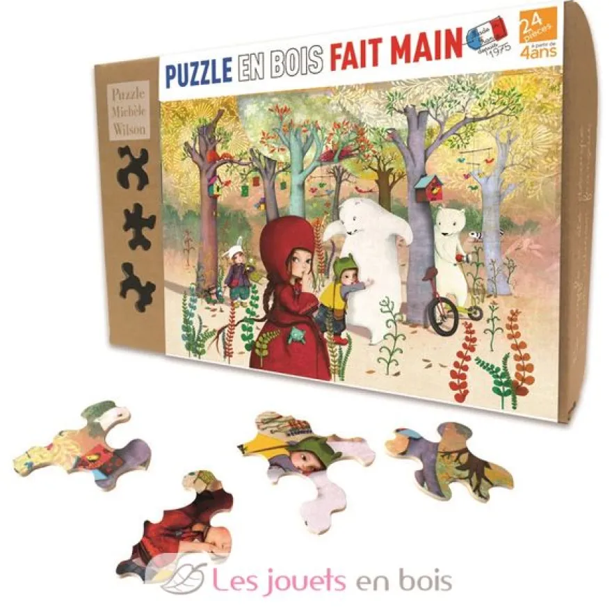 Rencontre en forêt de Sophie Lebot - Puzzle Michèle Wilson