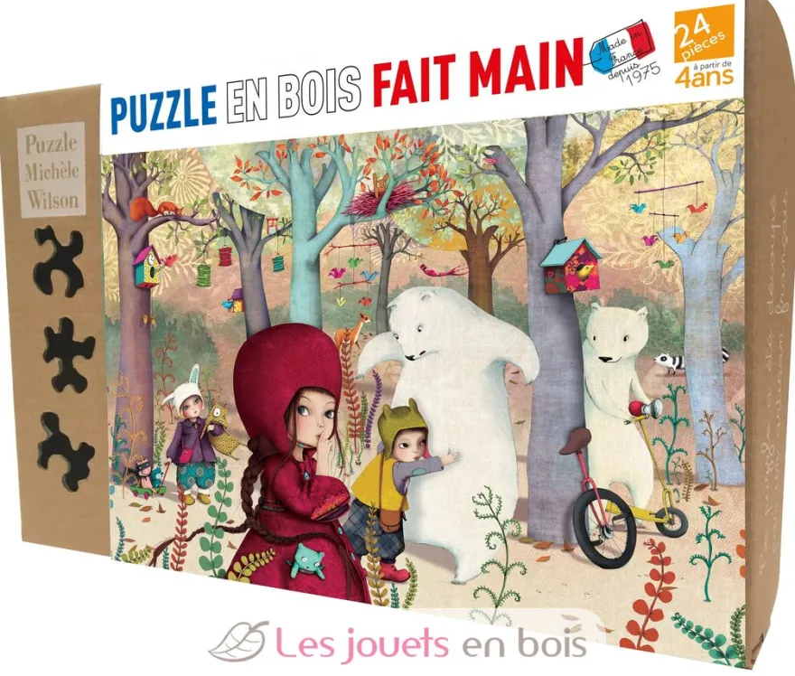 Rencontre en forêt de Sophie Lebot - Puzzle Michèle Wilson