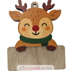Renne de Noël personnalisable en bois - Vintiun