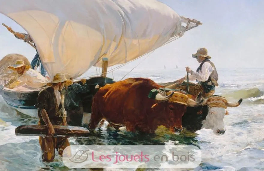 Retour de pêche de Sorolla - Puzzle Michèle Wilson