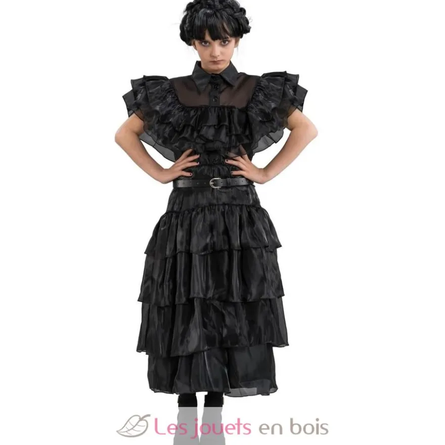 Robe de bal noire Mercredi Addams 152 cm - Chaks