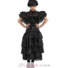 Robe de bal noire Mercredi Addams 140 cm - Chaks
