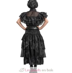 Robe de bal noire Mercredi Addams 140 cm - Chaks